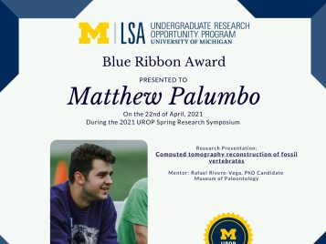 2021 UROP Spring Symposium Blue Ribbon IG 1 